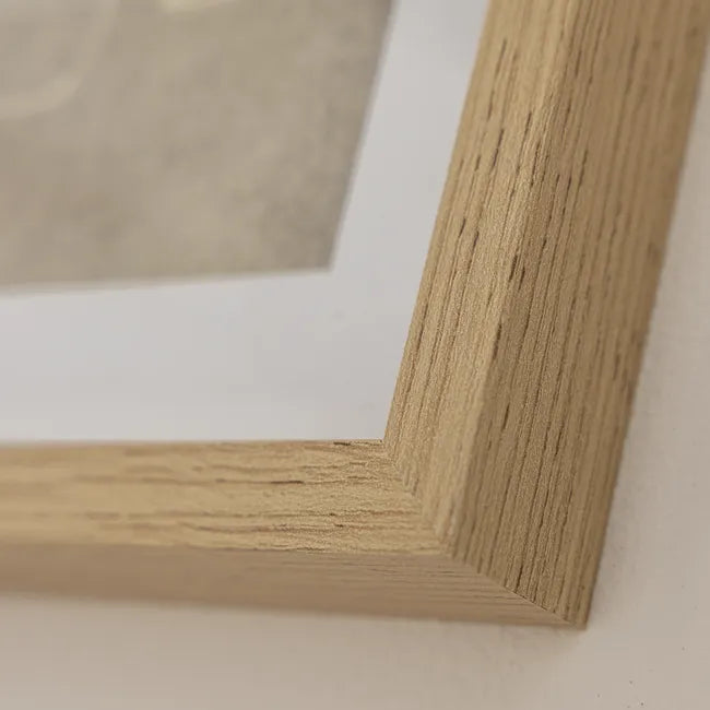 Marco de madera natural para mandalas - ArteSanae