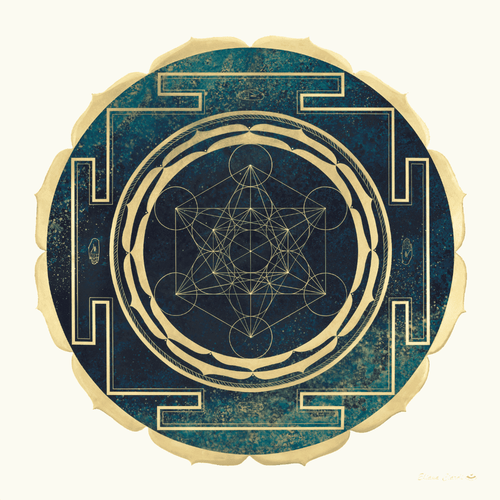Mandala Cubo de Metatron - Geometría Sagrada arcángel Metatrón