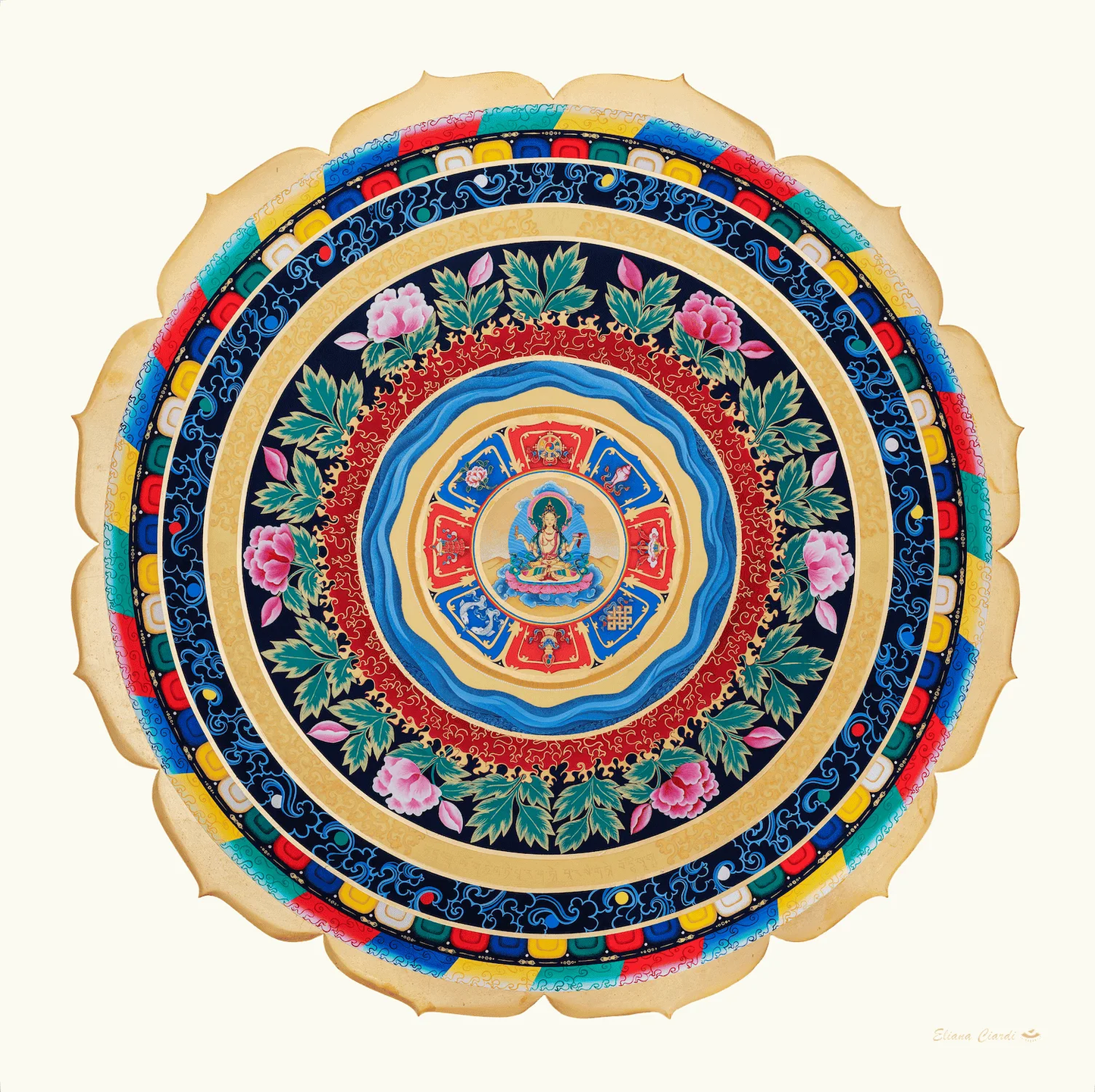 mandala prajnaparamita son el sutra del corazon, la sabiduria perfecta del buddismo tibetano