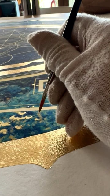 Mandala Cubo de Metatron video aplicacion pan de oro