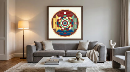 mandala 5 elementos salón