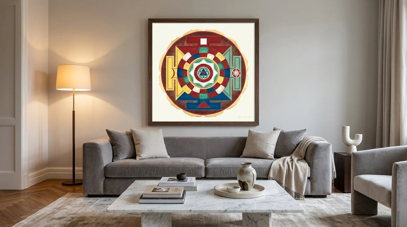 mandala 5 elementos salón