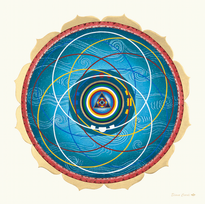 Mandala Cosmologia Tibetana  - Geometría Sagrada de Eliana Ciardi