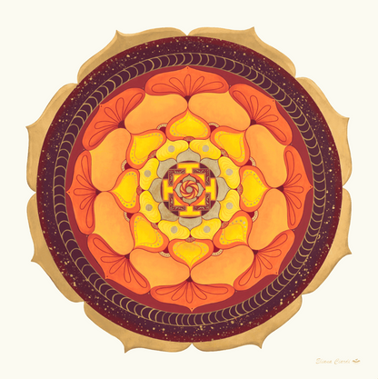 Mandala Deep Earth - Geometría Sagrada de Eliana Ciardi