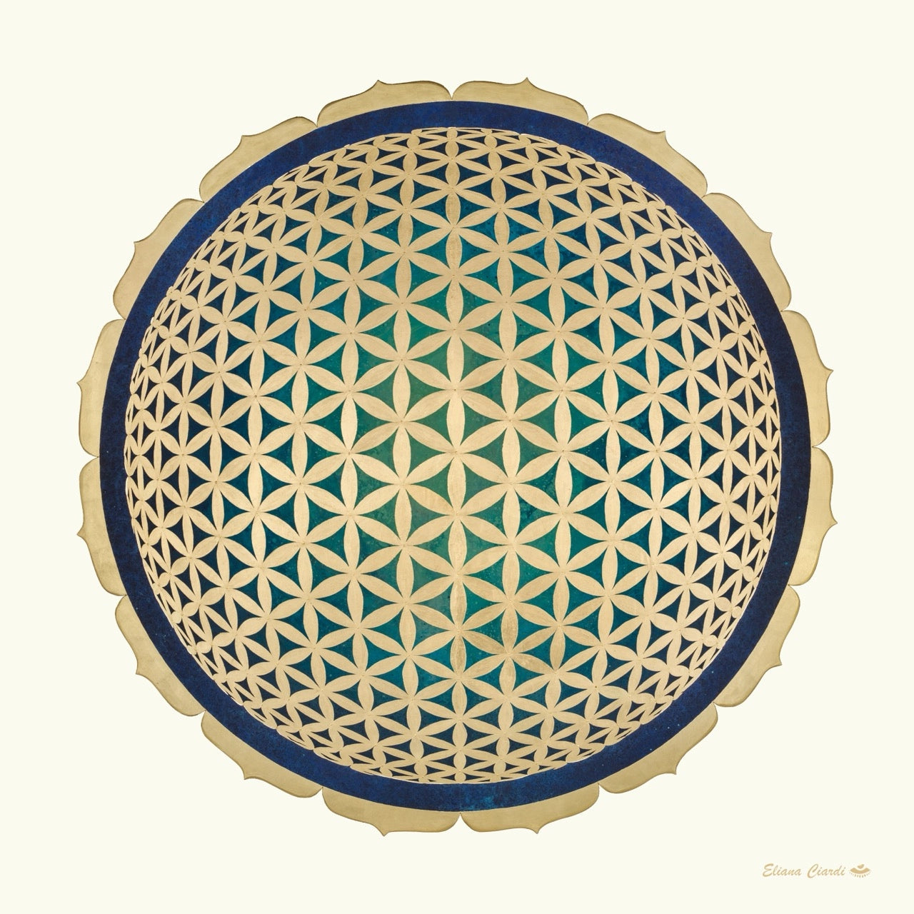 Mandala geometria sagrada flor de la vida