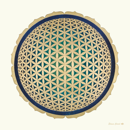 Mandala geometria sagrada flor de la vida