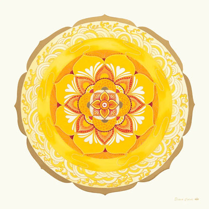 Mandala de las olas doradas