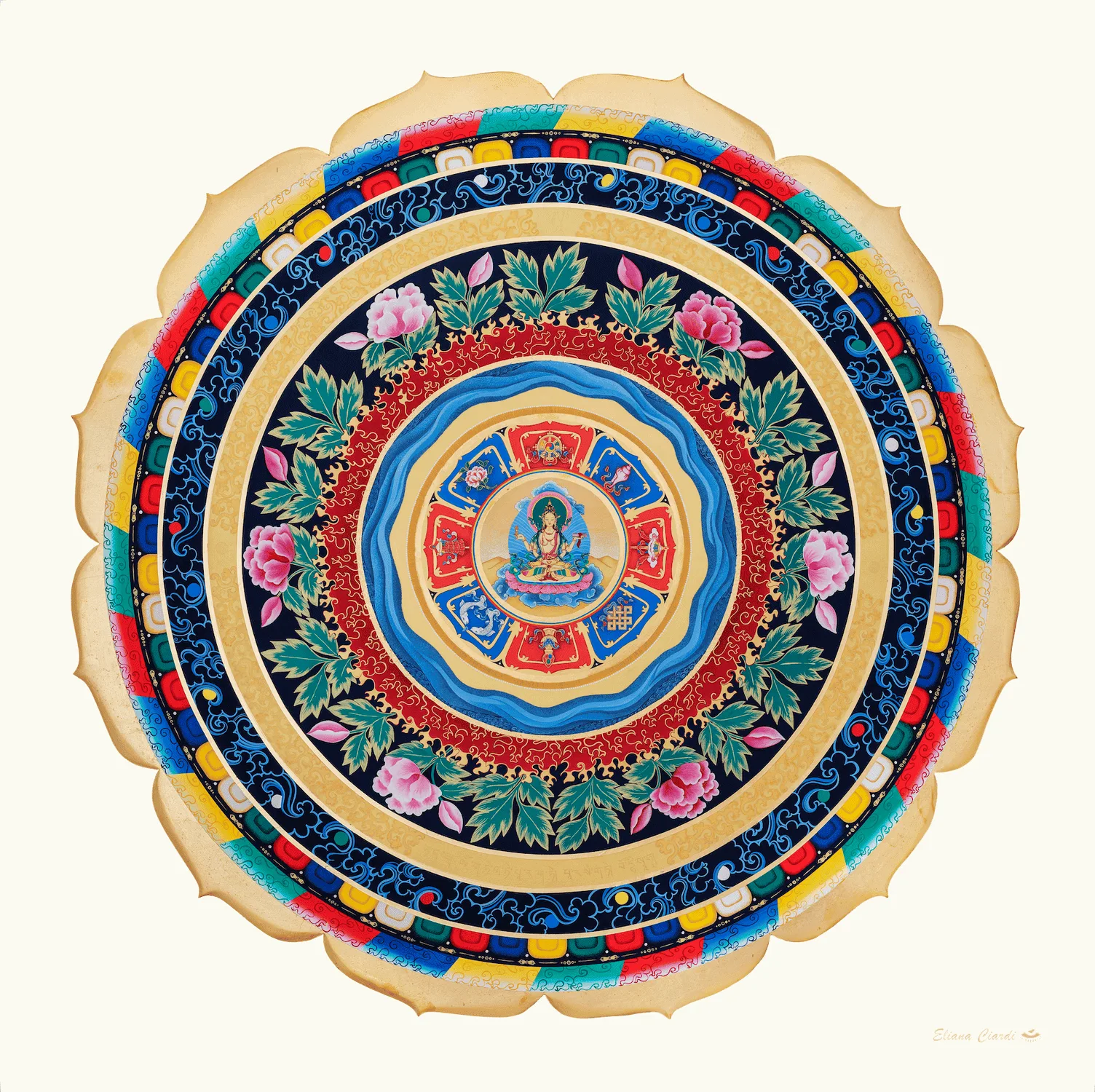 mandala prajnaparamita son el sutra del corazon, la sabiduria perfecta del buddismo tibetano