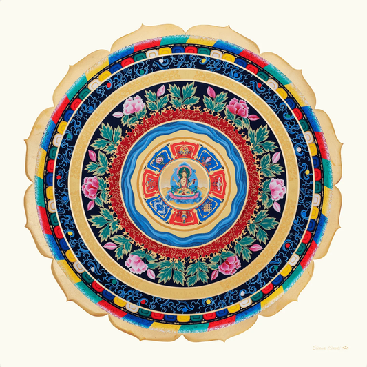 mandala prajnaparamita son el sutra del corazon, la sabiduria perfecta del buddismo tibetano