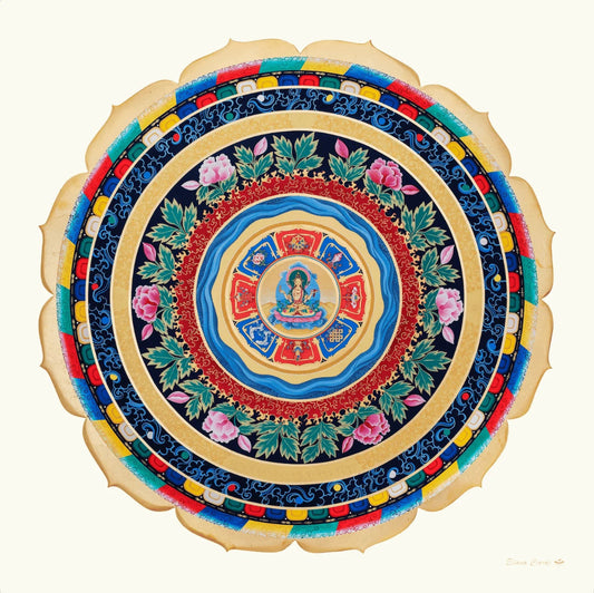 Mandala Prajnaparamita - Geometría Sagrada budista para sabiduría