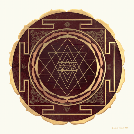 Mandala Sri Yantra - Geometría Sagrada hindú para prosperidad