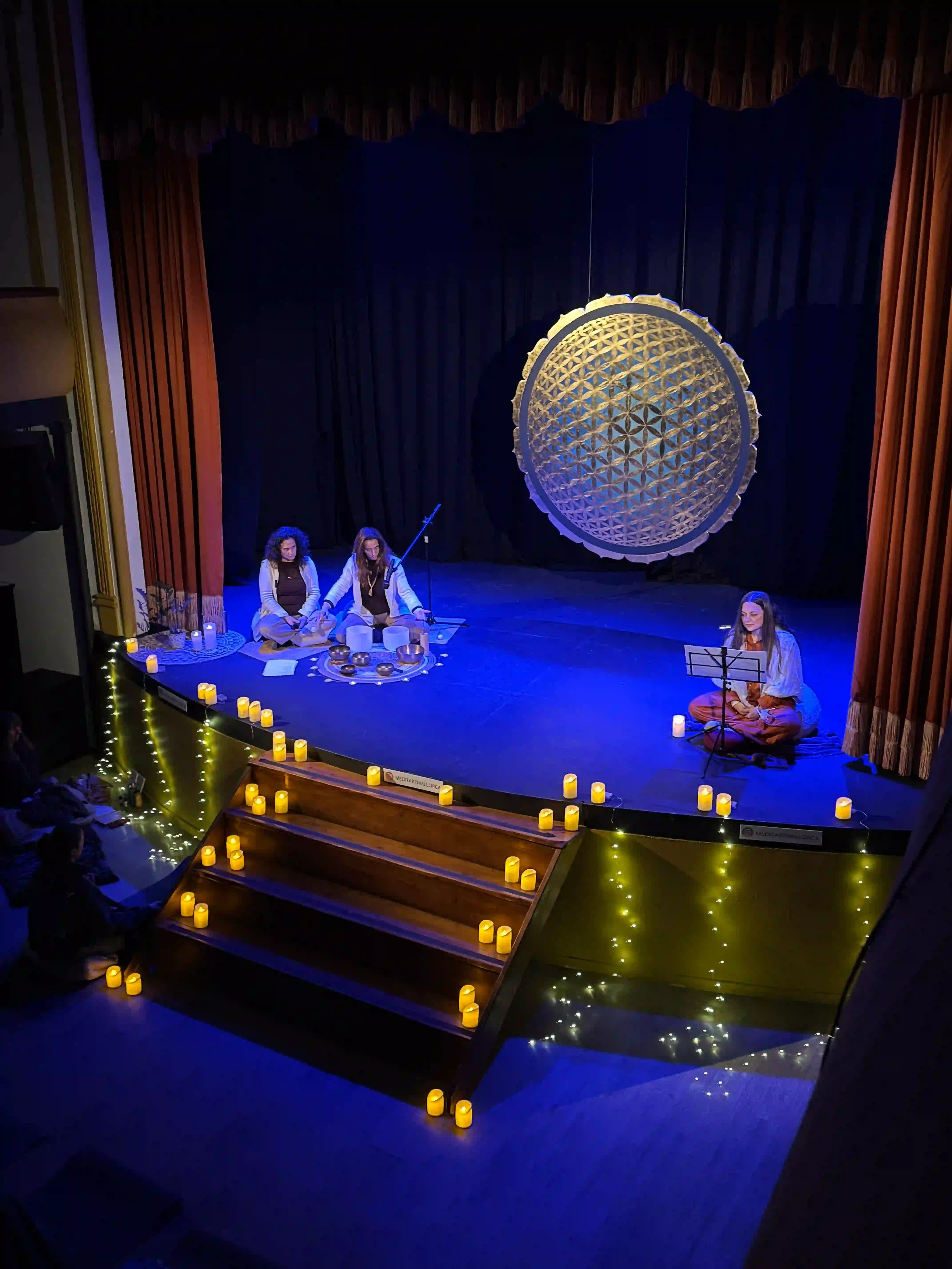 evento meditativo con mandala la flor de la vida