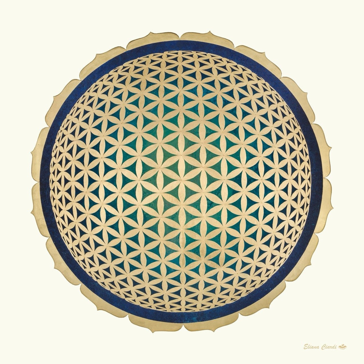 Mandala geometria sagrada flor de la vida