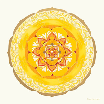 Mandala de las olas doradas
