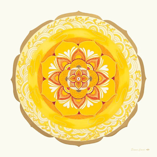 Mandala de las olas doradas