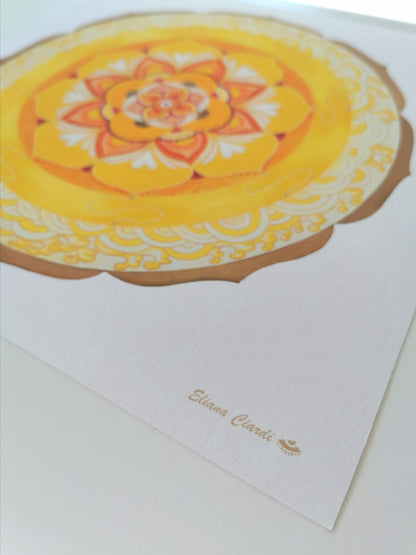 Firma de Eliana Ciardi en mandala Golden Wave