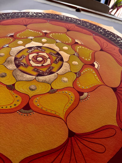 Mandala Deep Earth pan de oro
