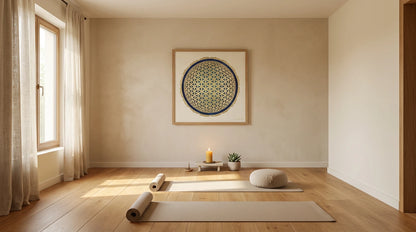 mandala flor de la vida sala de yoga