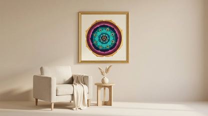 mandala gold triquel minimalista