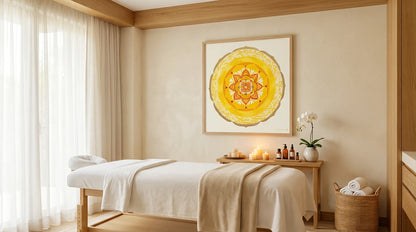 mandala golden wave sala de terapia holistica