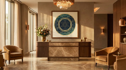 mandala metatron receptión de hotel