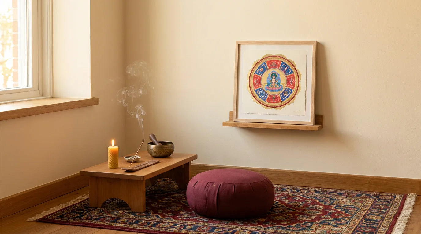 mandala prajnaparamita diosa rincón de meditación